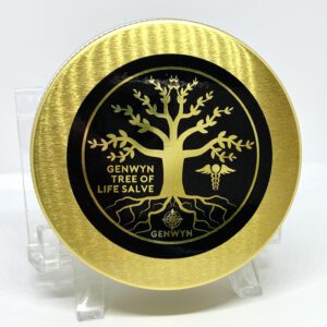 Genwyn Tree of Life gold salve tin
